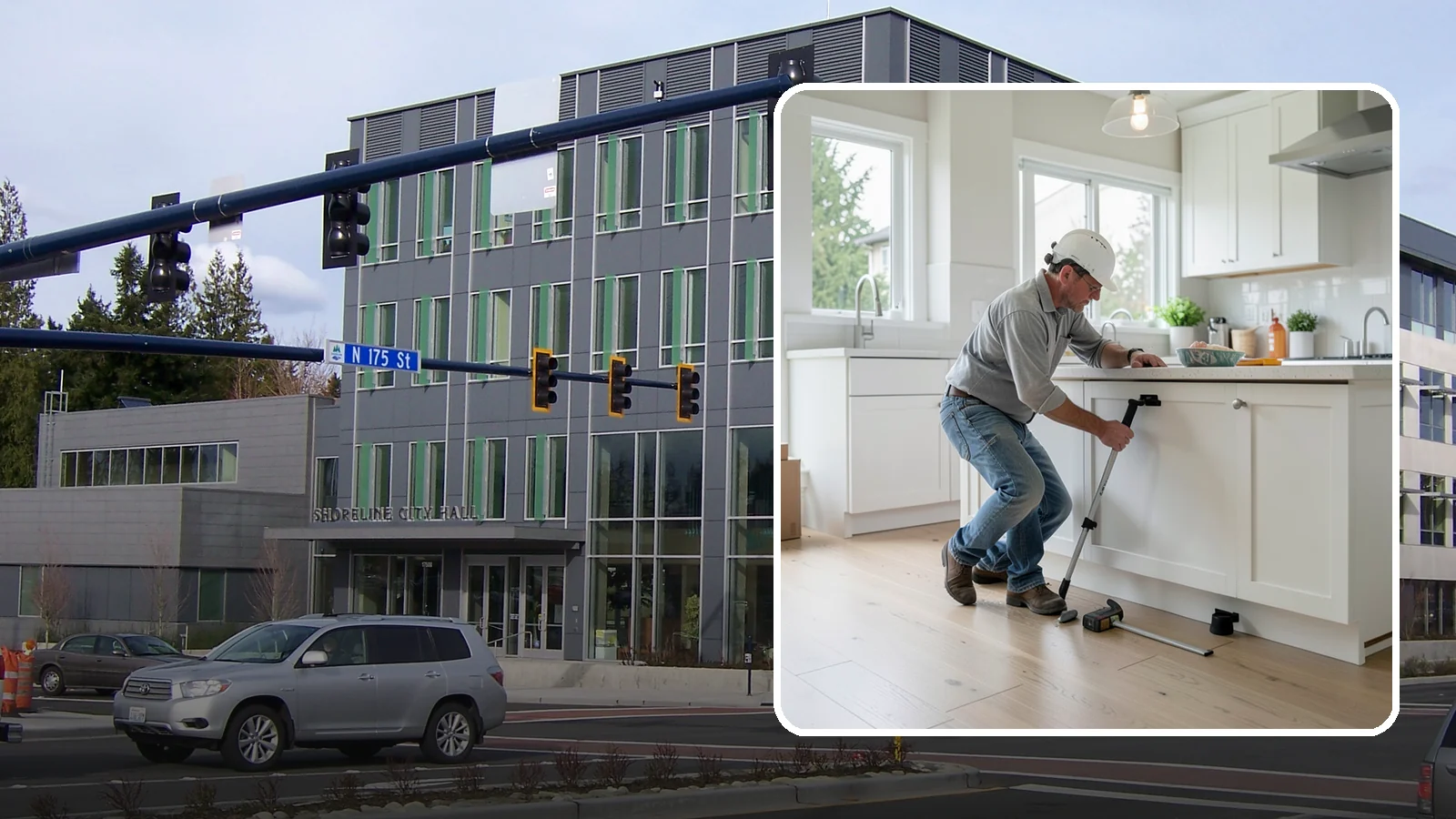 Toe Kick Installation in Shoreline, King County, WA - Installing or replacing the recessed toe-kick panels at the base of cabinets for a clean, finished look.