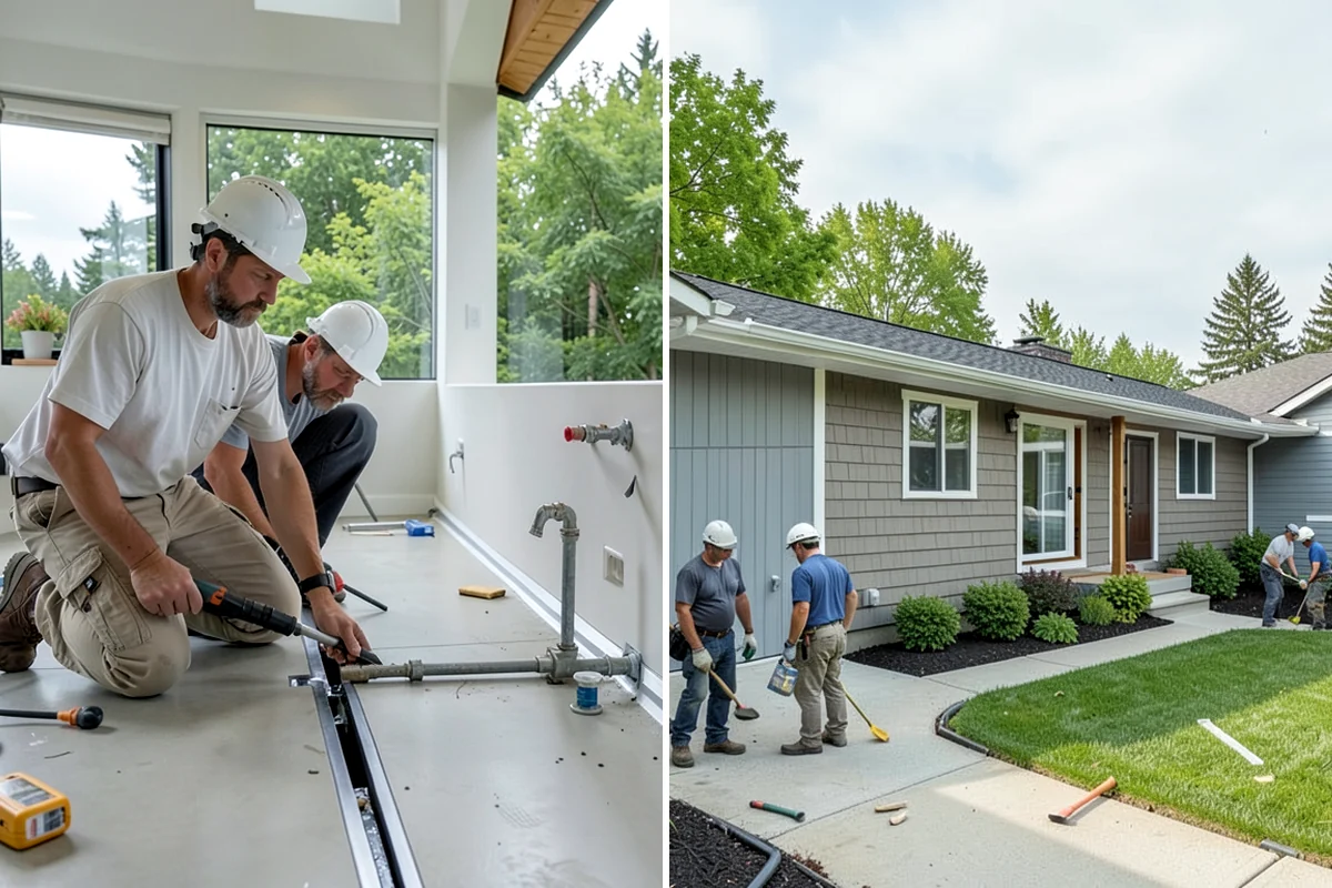 Toe Kick Installation in Shoreline, King County, WA - Measure the base cabinet recess