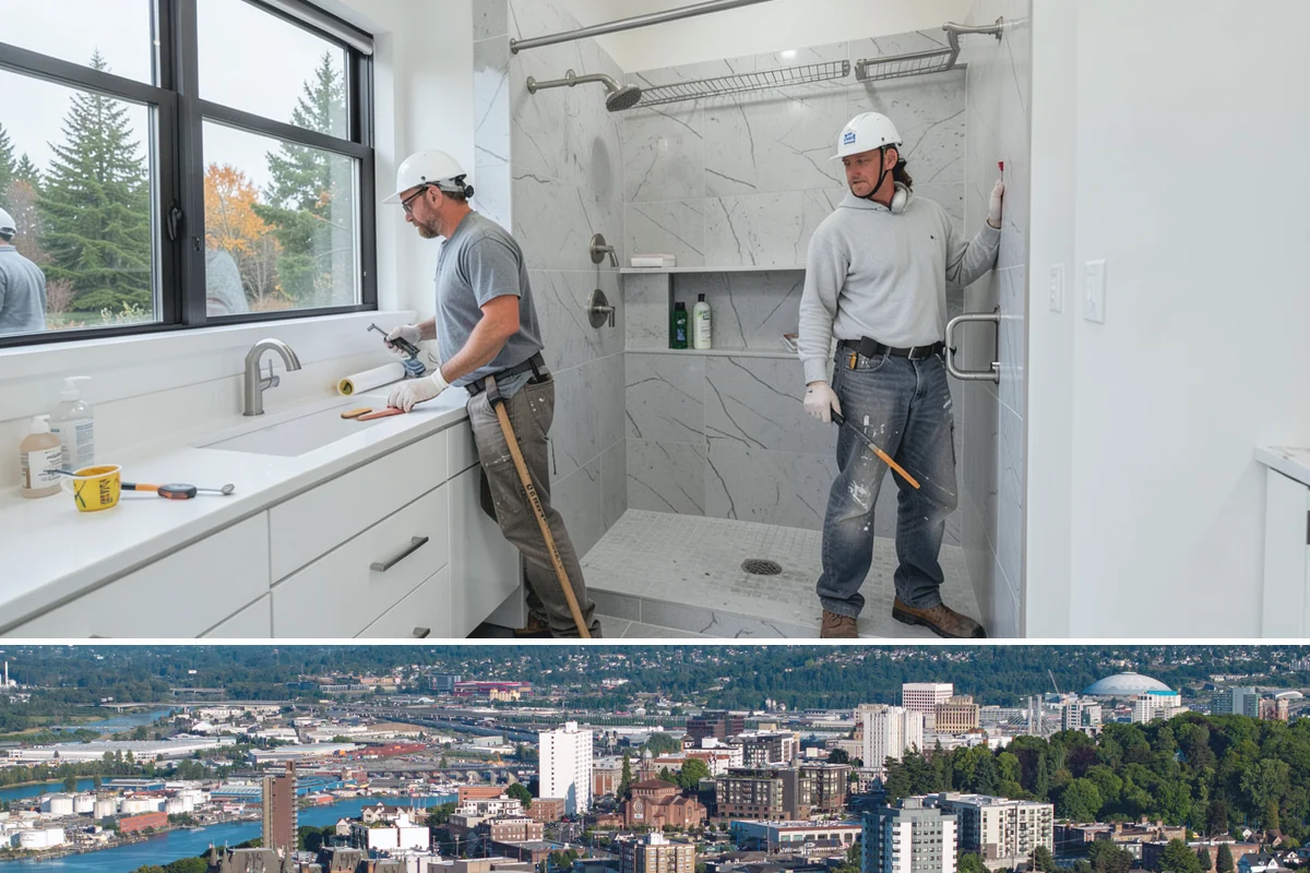 Toe Kick Installation in Tacoma, Pierce County, WA - Toe-kick work happens near the end of a cabinet install and carries no seasonal restrictions.