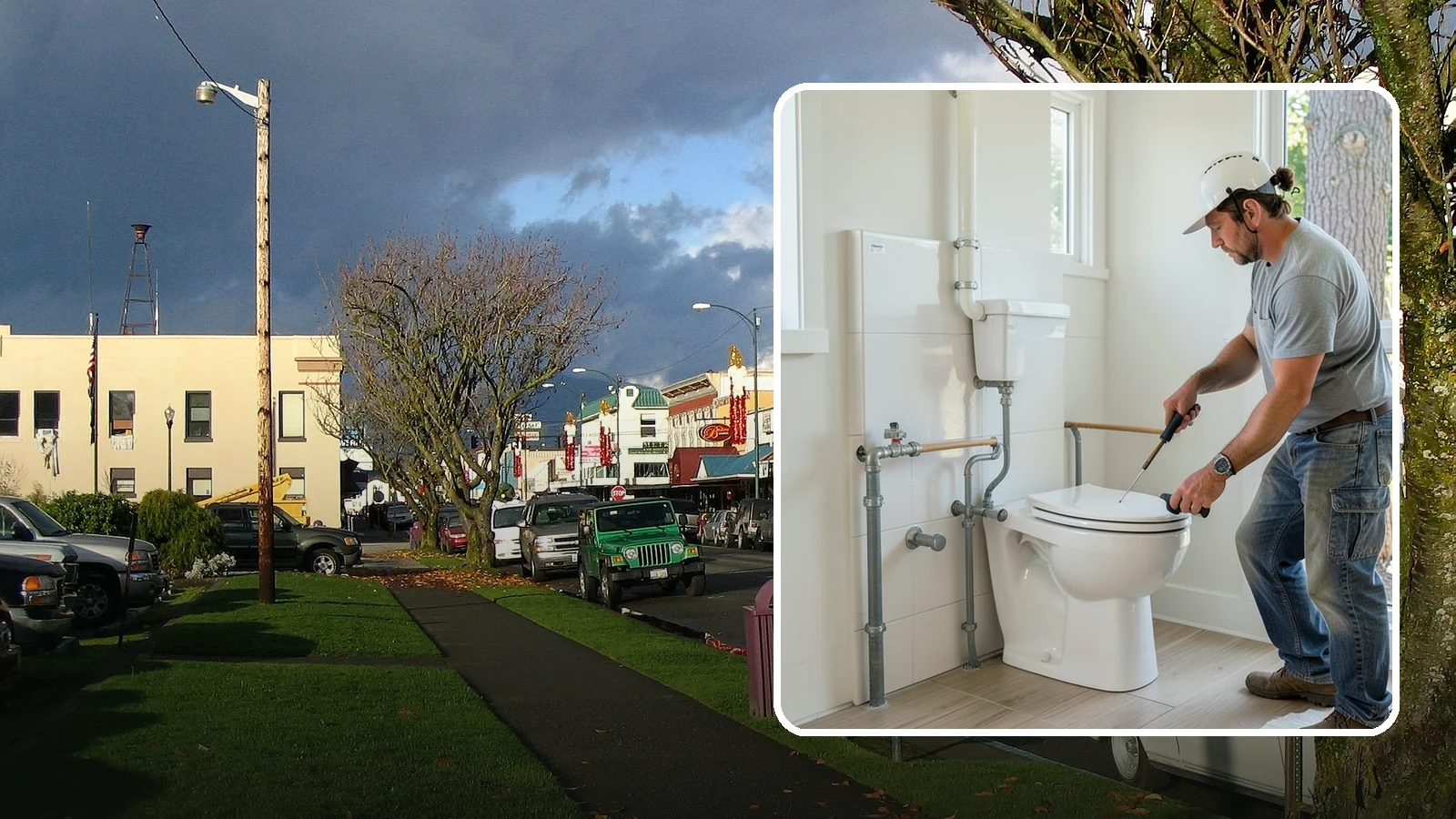 Toilet Installation in Arlington, Snohomish County, WA - A toilet installation sets a new, efficient fixture with a secure, leak-free seal.