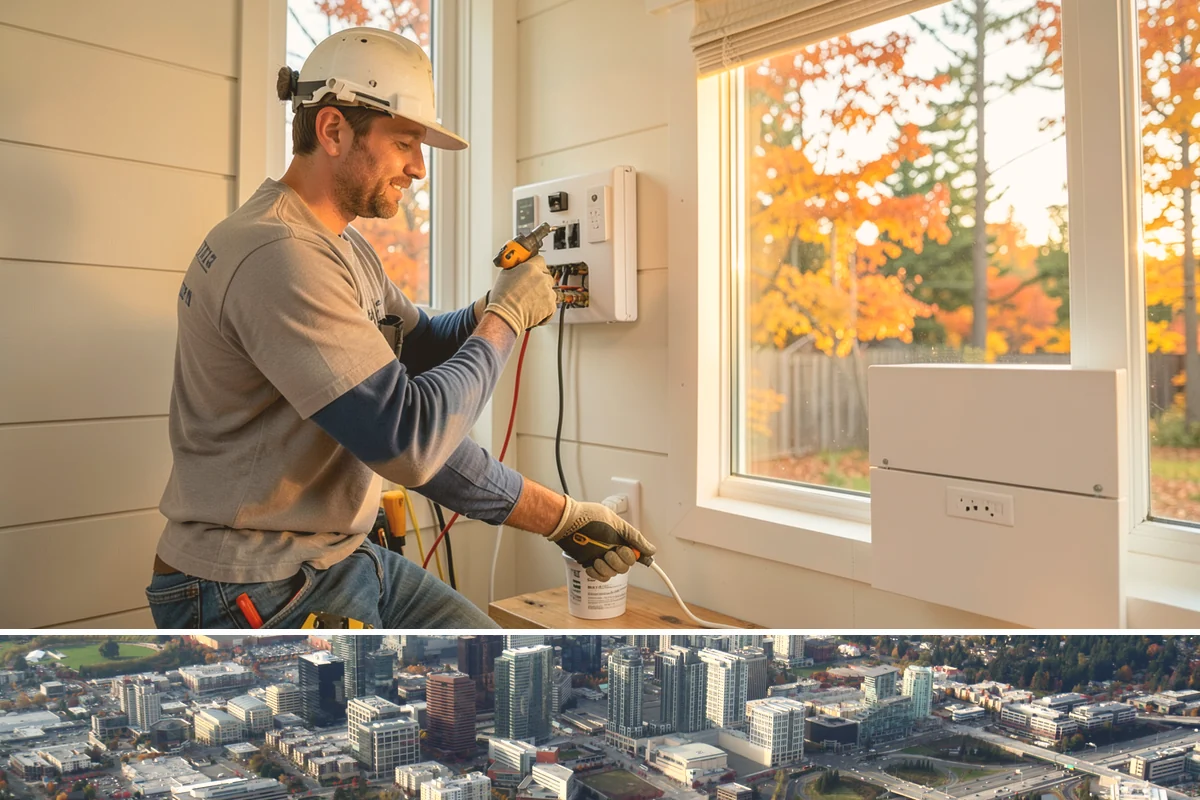Toilet Installation in Bellevue, King County, WA - Toilet replacement is a straightforward indoor job suitable for any season.