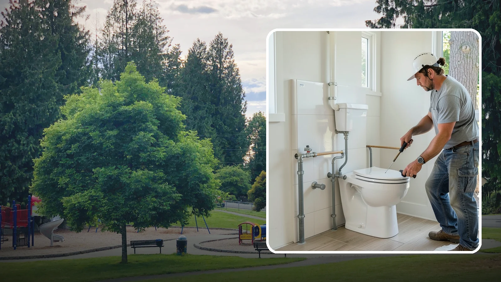 Toilet Installation in Bonney Lake, Pierce County, WA - A toilet installation sets a new, efficient fixture with a secure, leak-free seal.