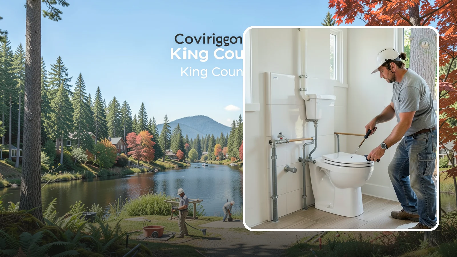 Toilet Installation in Covington, King County, WA - A toilet installation sets a new, efficient fixture with a secure, leak-free seal.