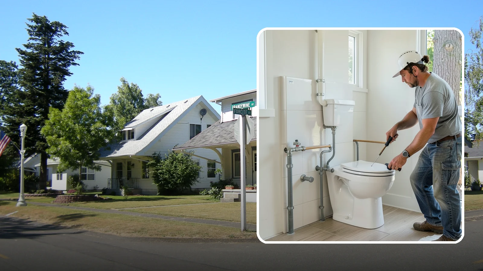 Toilet Installation in DuPont, Pierce County, WA - A toilet installation sets a new, efficient fixture with a secure, leak-free seal.