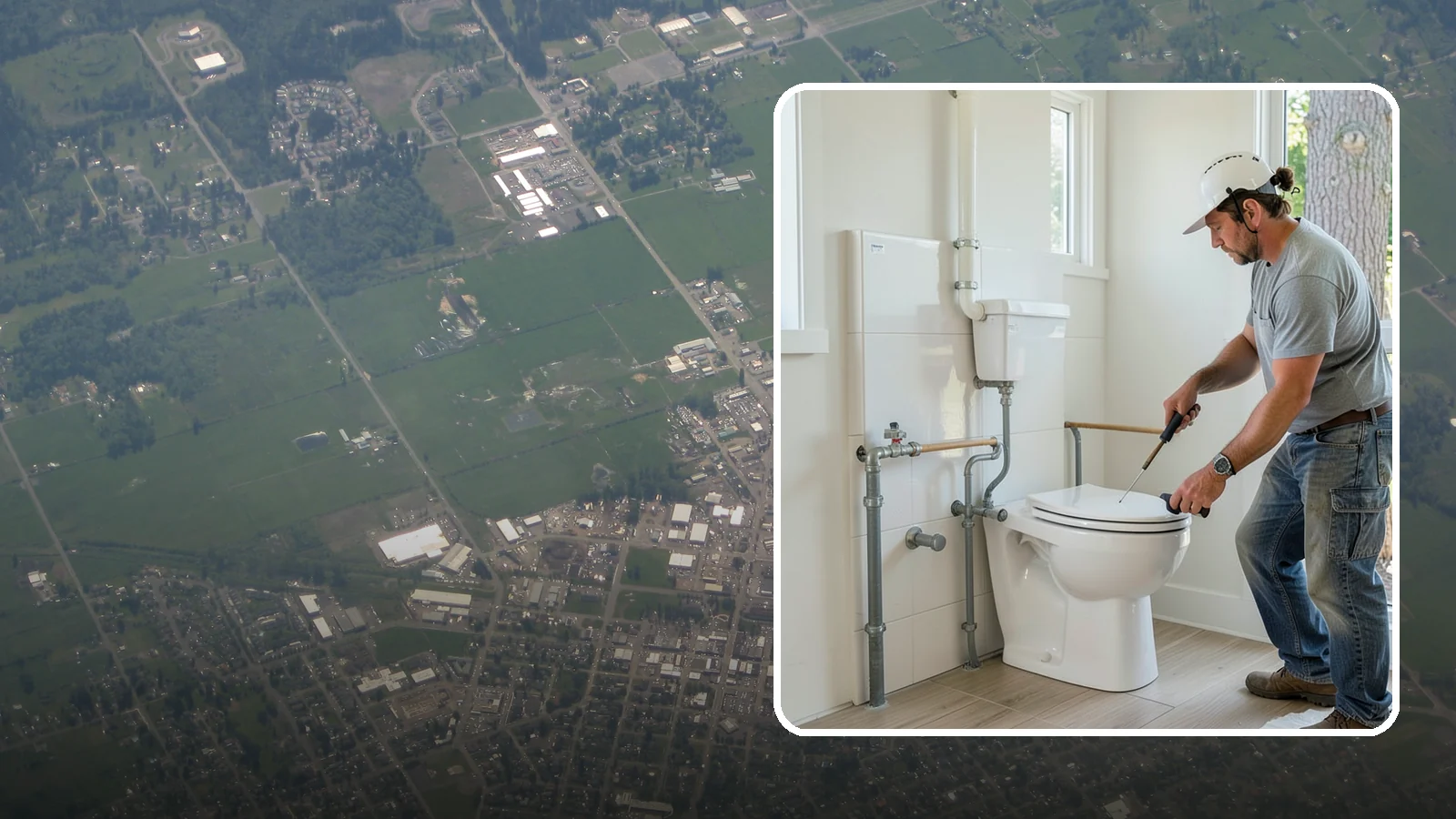 Toilet Installation in Enumclaw, King County, WA - A toilet installation sets a new, efficient fixture with a secure, leak-free seal.
