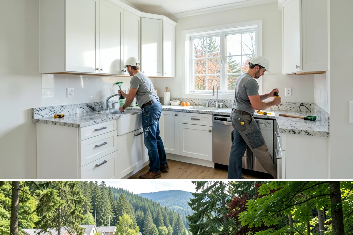 Toilet Installation in Lake Forest Park, King County, WA - Toilet replacement is a straightforward indoor job suitable for any season.