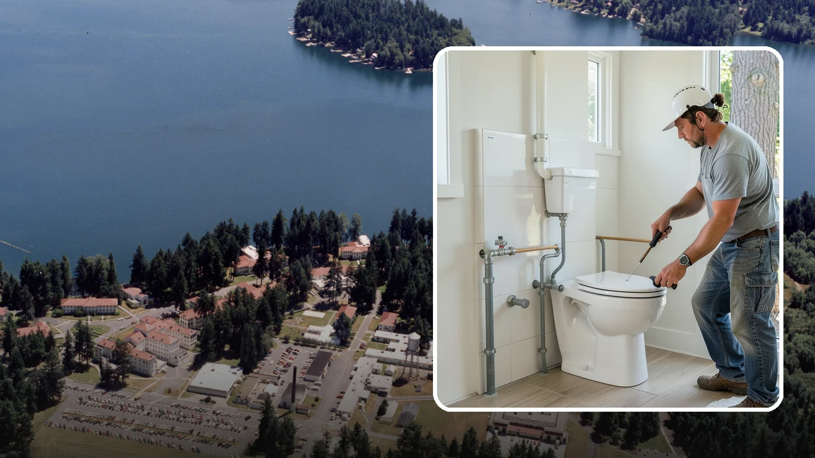 Toilet Installation in Lakewood, Pierce County, WA - A toilet installation sets a new, efficient fixture with a secure, leak-free seal.