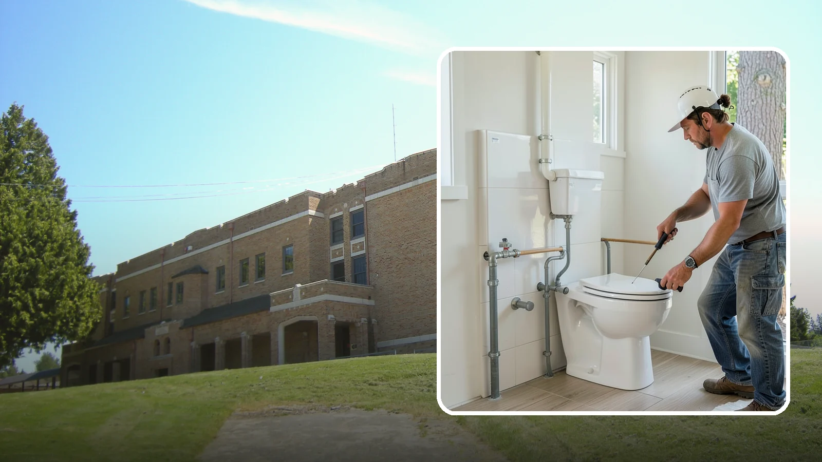 Toilet Installation in Maple Valley, King County, WA - A toilet installation sets a new, efficient fixture with a secure, leak-free seal.