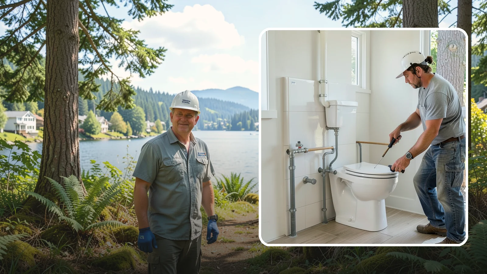Toilet Installation in Milton, King County, WA - A toilet installation sets a new, efficient fixture with a secure, leak-free seal.