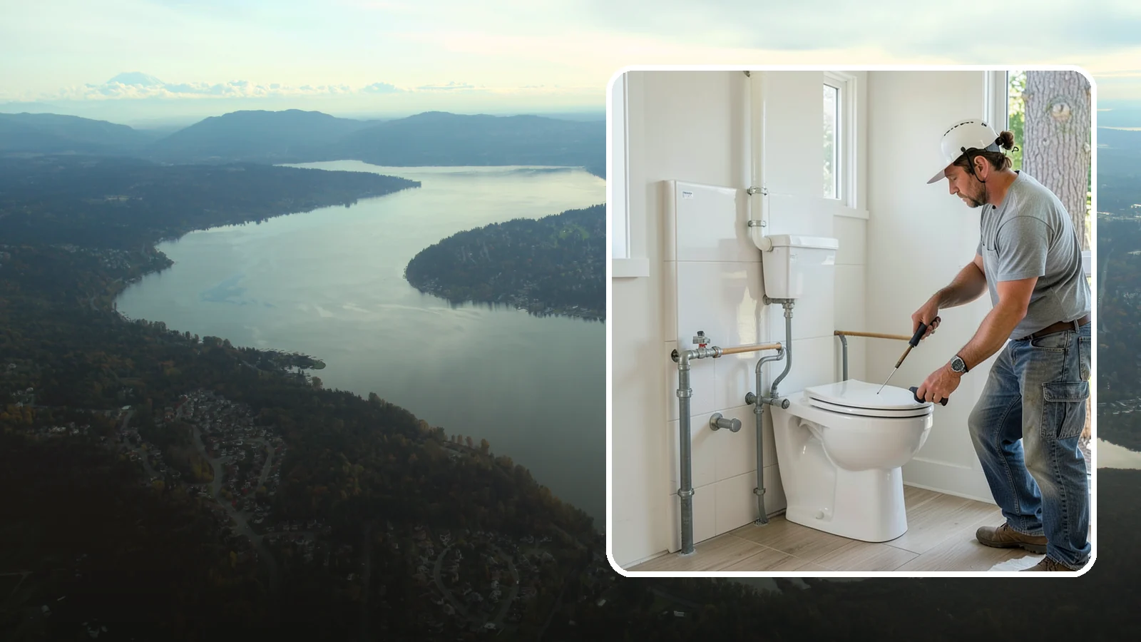 Toilet Installation in Sammamish, King County, WA - A toilet installation sets a new, efficient fixture with a secure, leak-free seal.