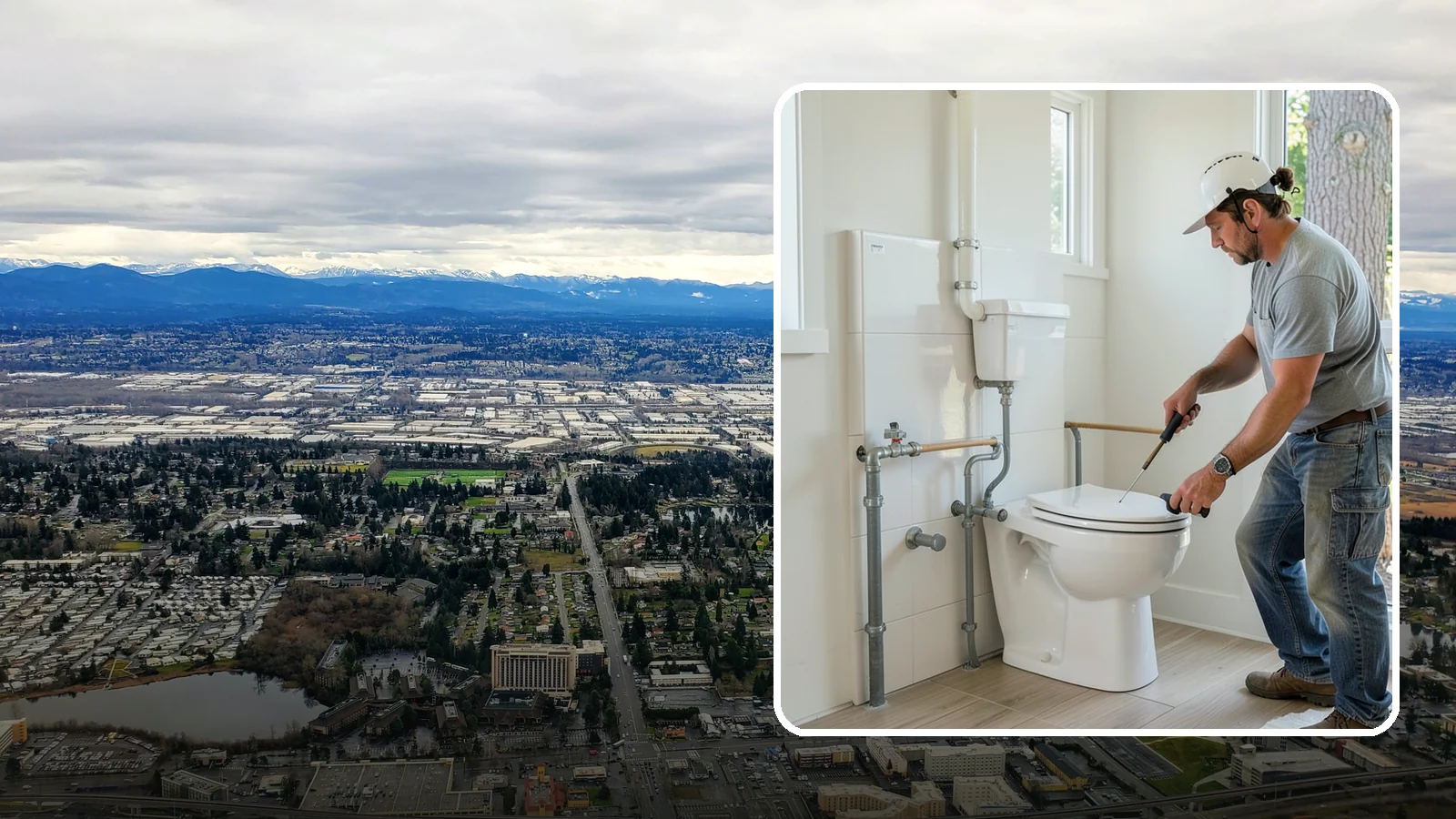 Toilet Installation in SeaTac, King County, WA - A toilet installation sets a new, efficient fixture with a secure, leak-free seal.
