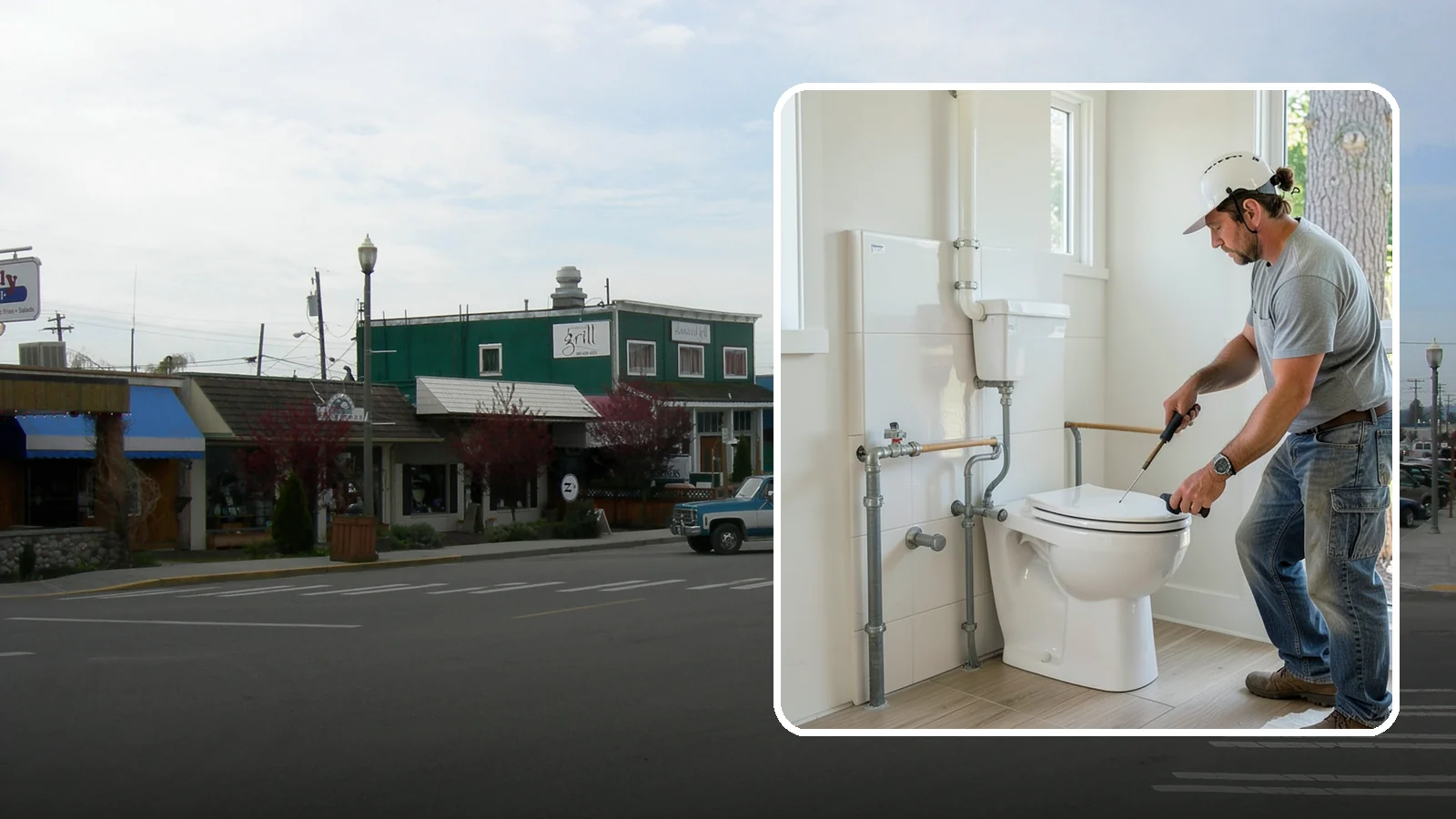 Toilet Installation in Stanwood, Snohomish County, WA - A toilet installation sets a new, efficient fixture with a secure, leak-free seal.