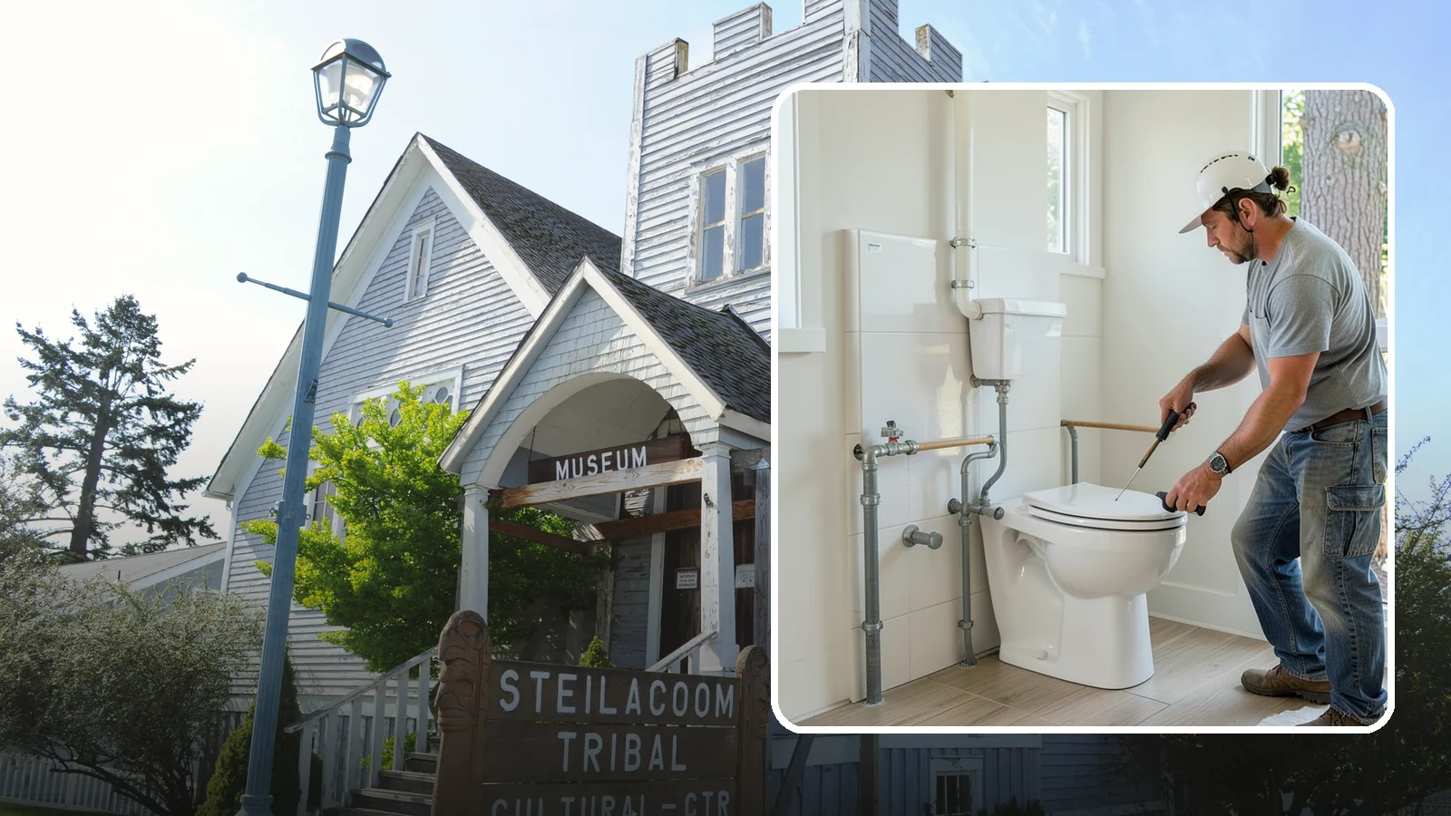 Toilet Installation in Steilacoom, Pierce County, WA - A toilet installation sets a new, efficient fixture with a secure, leak-free seal.