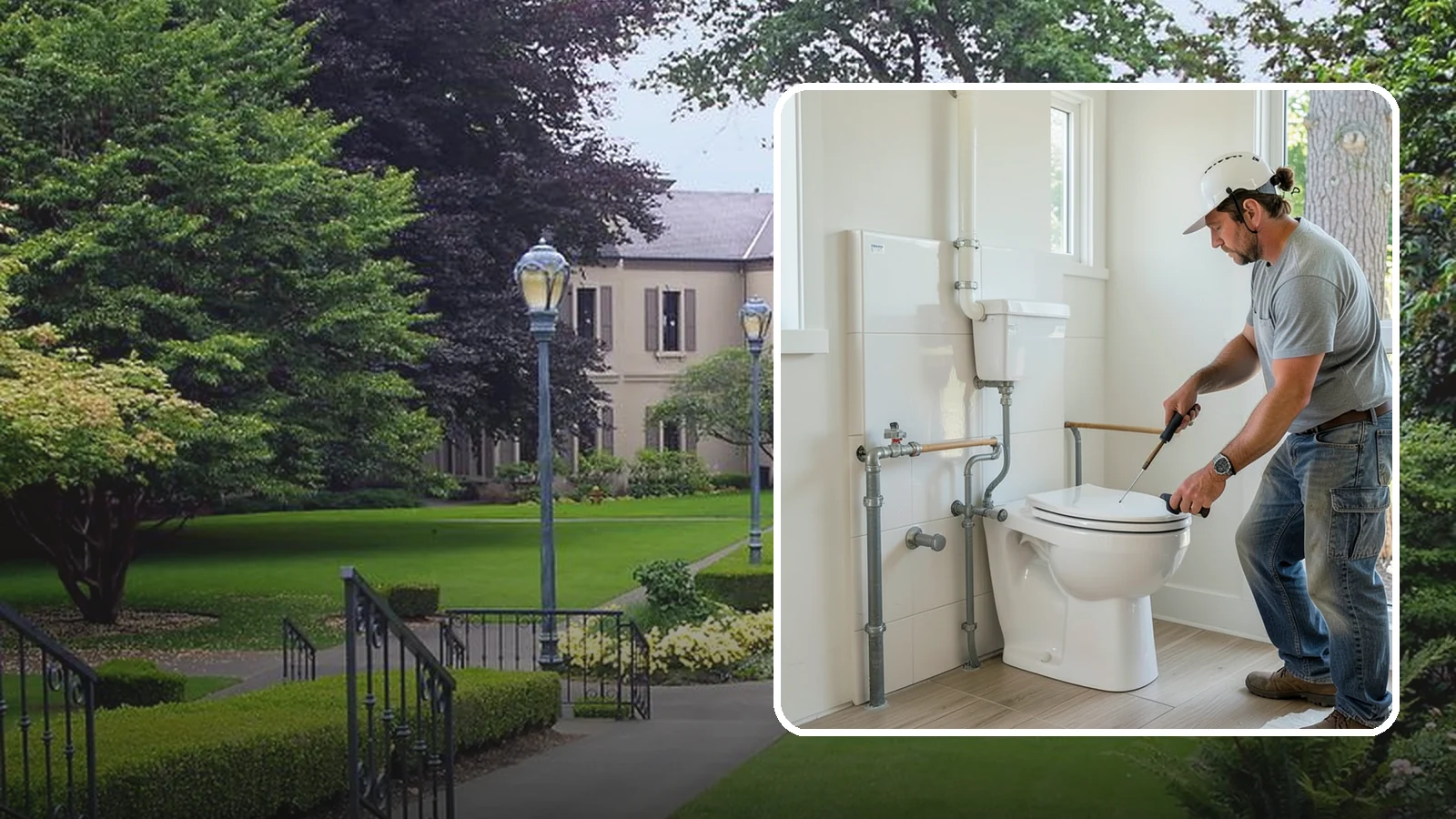 Toilet Installation in Woodinville, King County, WA - A toilet installation sets a new, efficient fixture with a secure, leak-free seal.