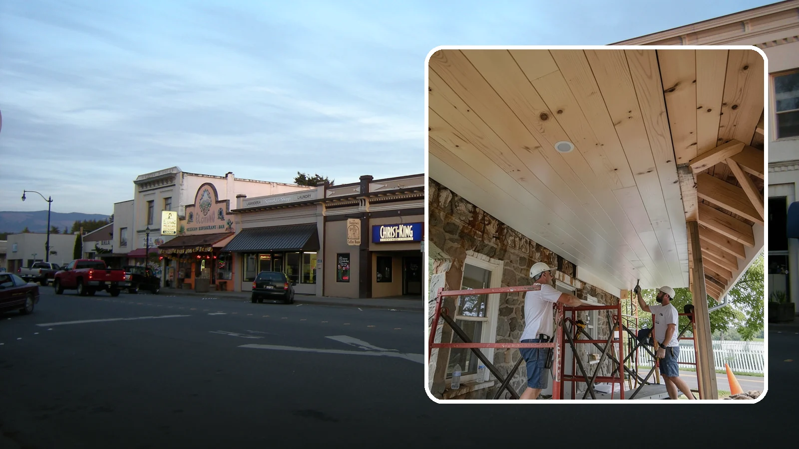 Tongue-and-Groove Ceiling in Burlington, Skagit County, WA - Warm tongue-and-groove ceiling installation that transforms plain overhead space into a striking wood feature.