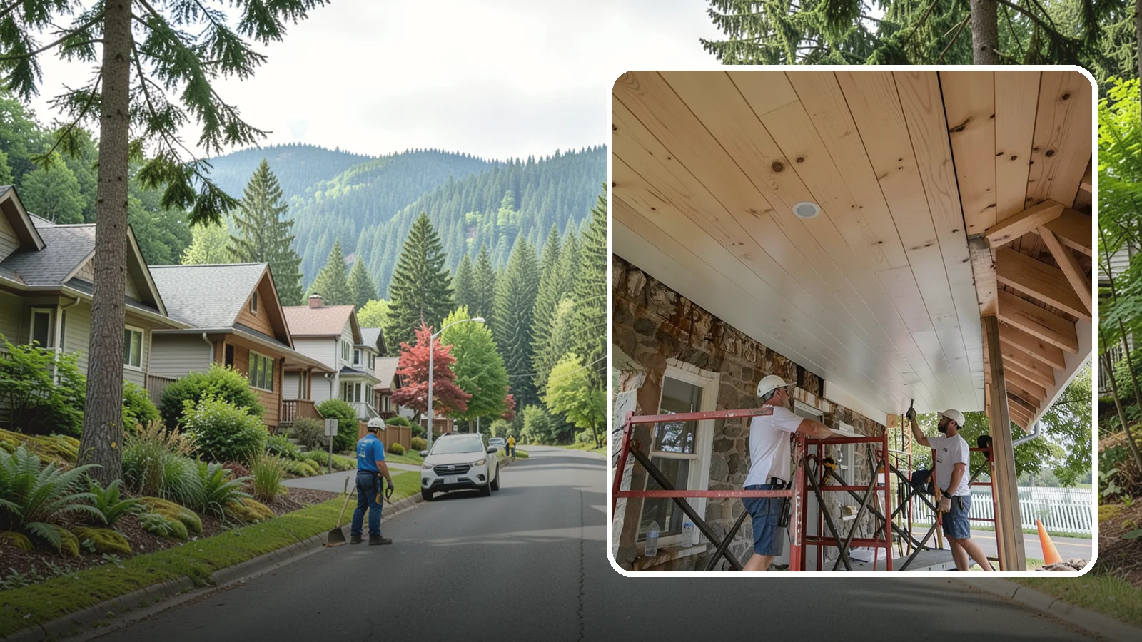Tongue-and-Groove Ceiling in Darrington, Snohomish County, WA - Warm tongue-and-groove ceiling installation that transforms plain overhead space into a striking wood feature.