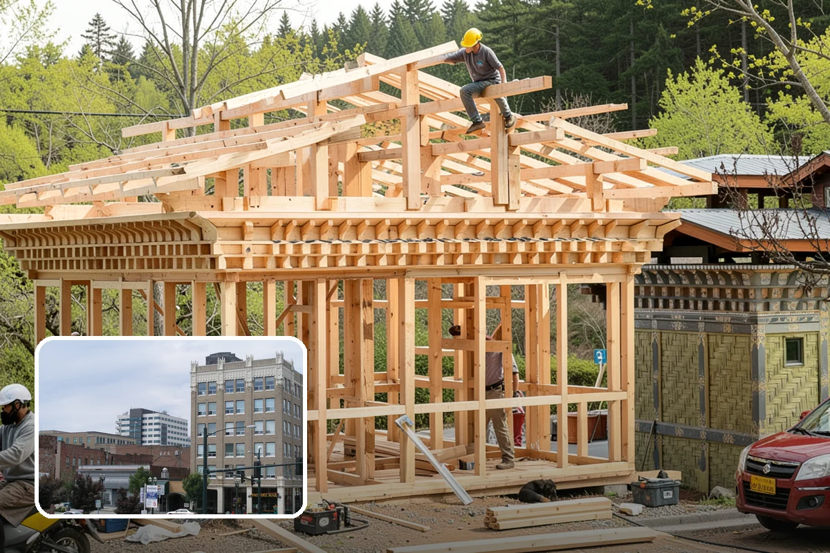 Tongue-and-Groove Ceiling in Everett, Snohomish County, WA - Seamless, high-impact overhead wood surface