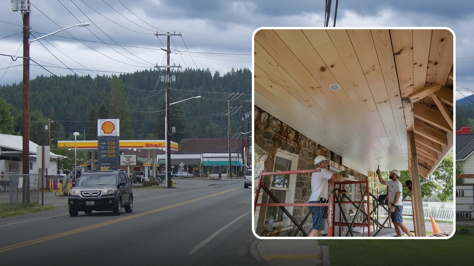 Tongue-and-Groove Ceiling in Granite Falls, Snohomish County, WA - Warm tongue-and-groove ceiling installation that transforms plain overhead space into a striking wood feature.