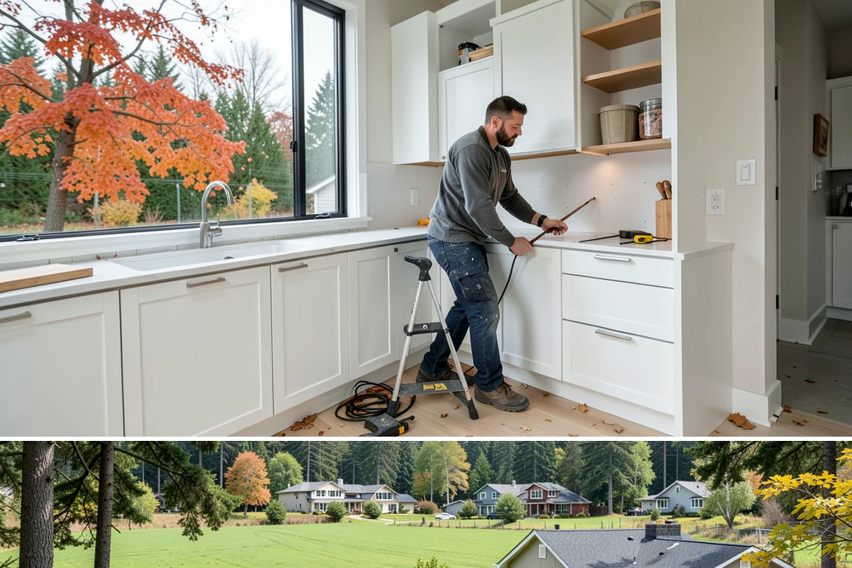 Tongue-and-Groove Ceiling in Lyman, Skagit County, WA - Interior ceiling work runs on schedule year-round, making the rainy PNW months an ideal time for this cozy upgrade.