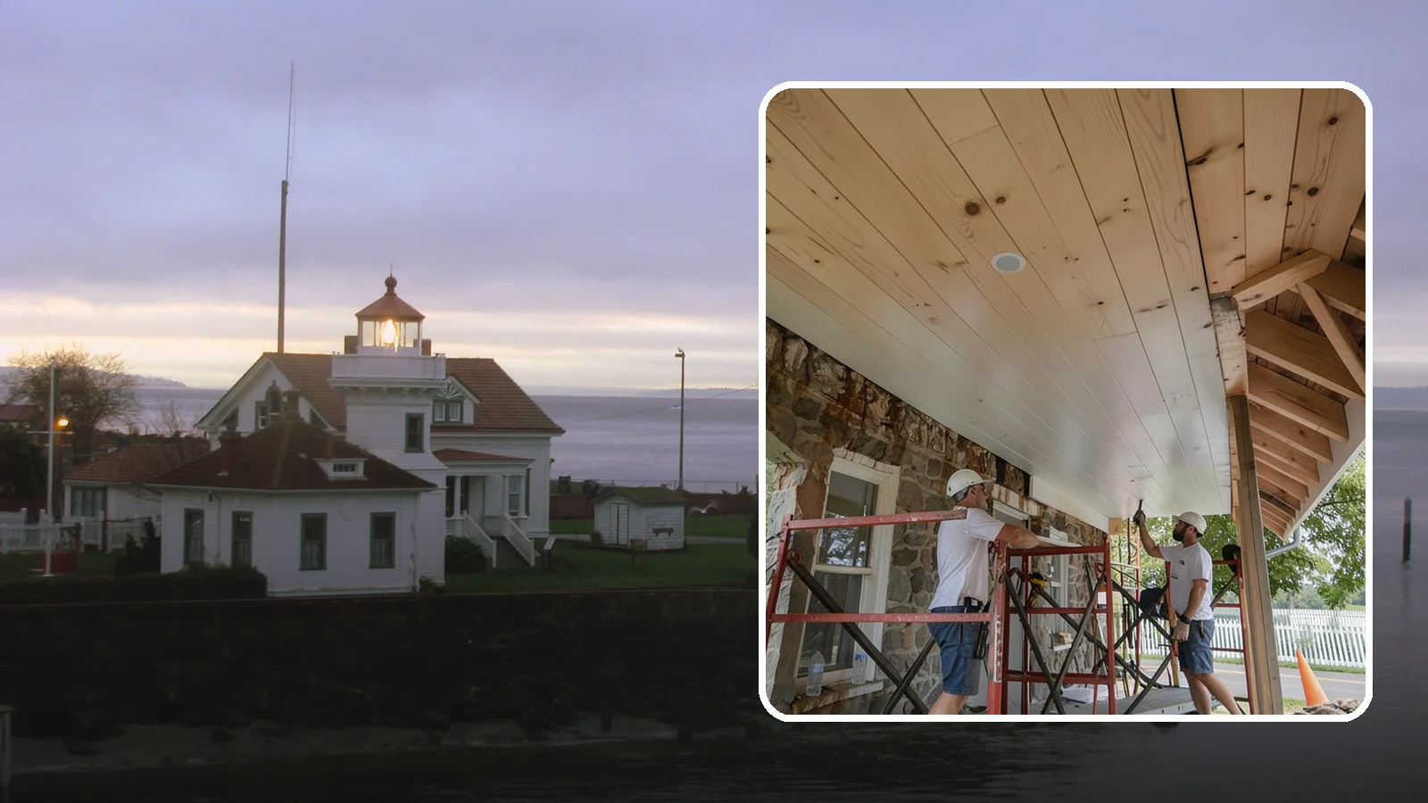 Tongue-and-Groove Ceiling in Mukilteo, Snohomish County, WA - Warm tongue-and-groove ceiling installation that transforms plain overhead space into a striking wood feature.