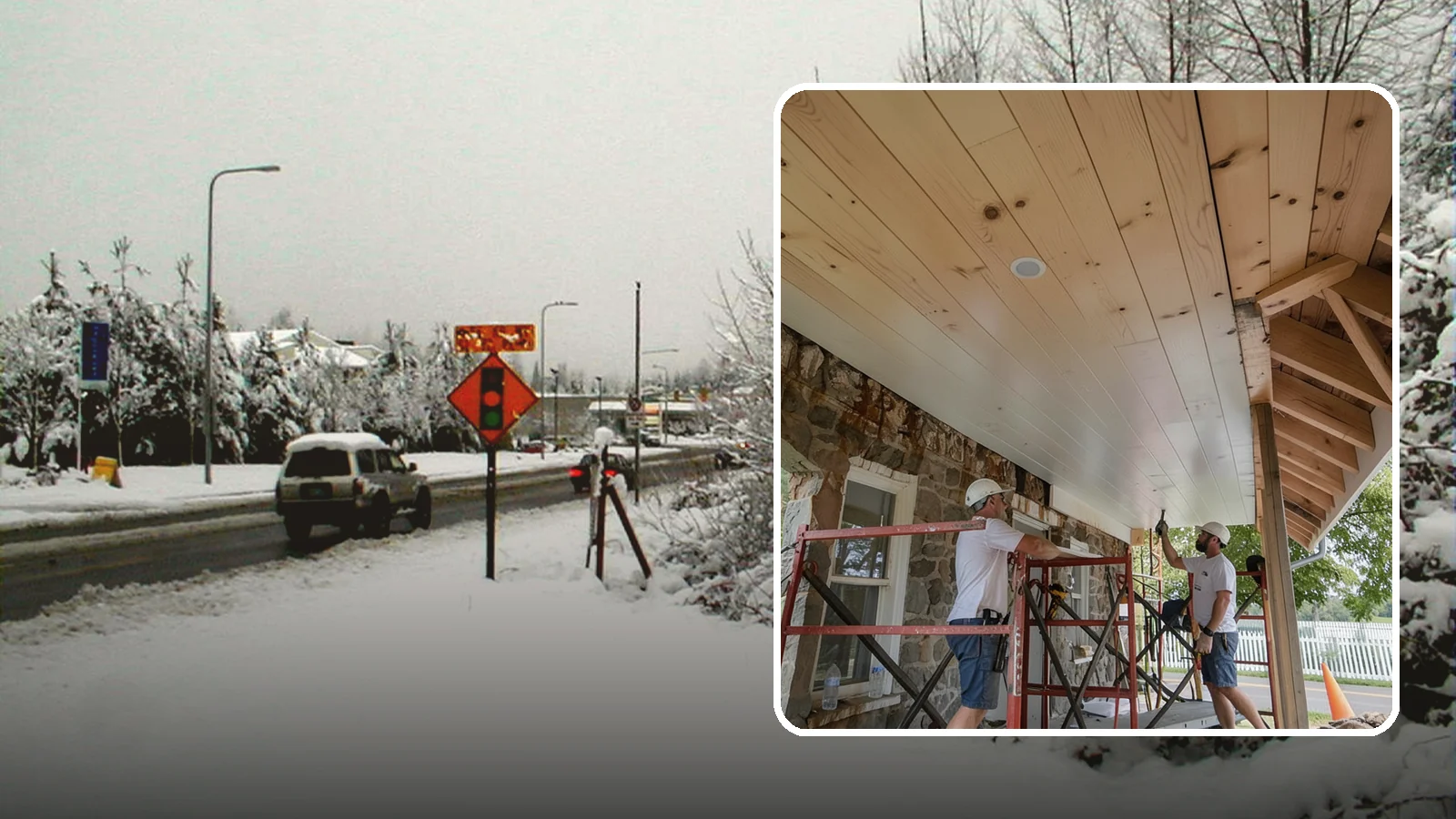 Tongue-and-Groove Ceiling in Newcastle, King County, WA - Warm tongue-and-groove ceiling installation that transforms plain overhead space into a striking wood feature.