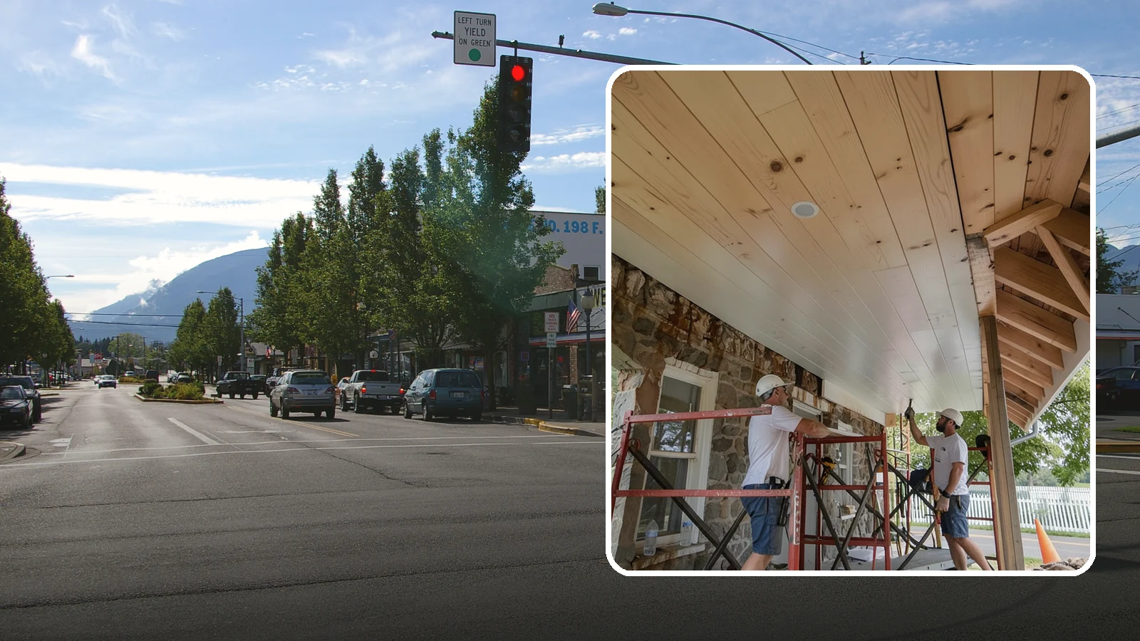 Tongue-and-Groove Ceiling in North Bend, King County, WA - Warm tongue-and-groove ceiling installation that transforms plain overhead space into a striking wood feature.