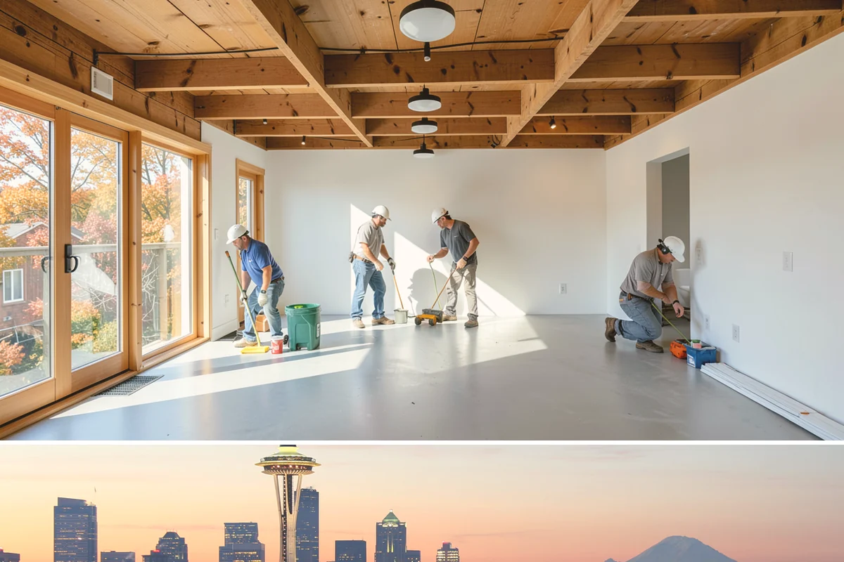 Tongue-and-Groove Ceiling in Seattle, King County, WA - Interior ceiling work runs on schedule year-round, making the rainy PNW months an ideal time for this cozy upgrade.