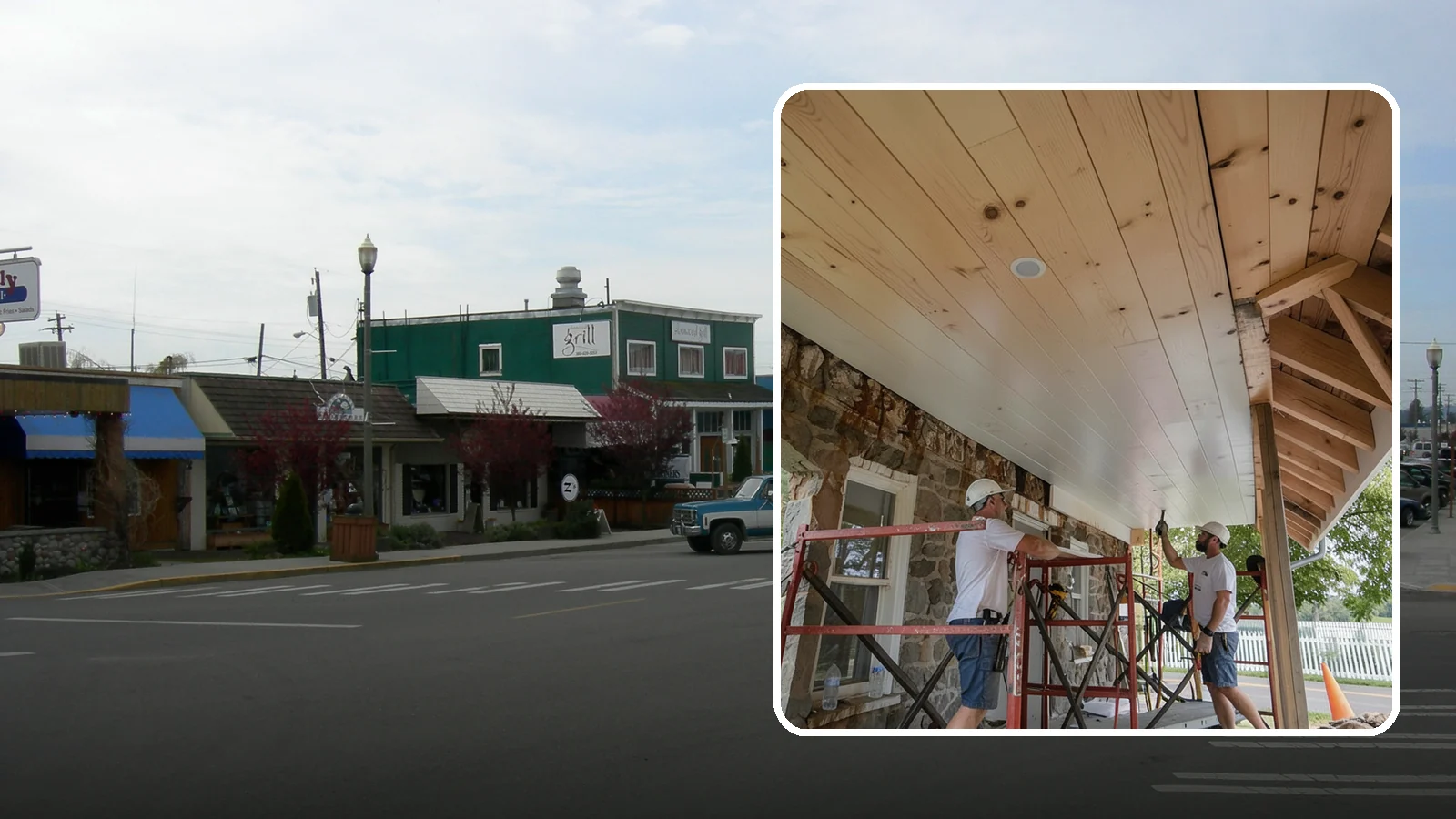 Tongue-and-Groove Ceiling in Stanwood, Snohomish County, WA - Warm tongue-and-groove ceiling installation that transforms plain overhead space into a striking wood feature.