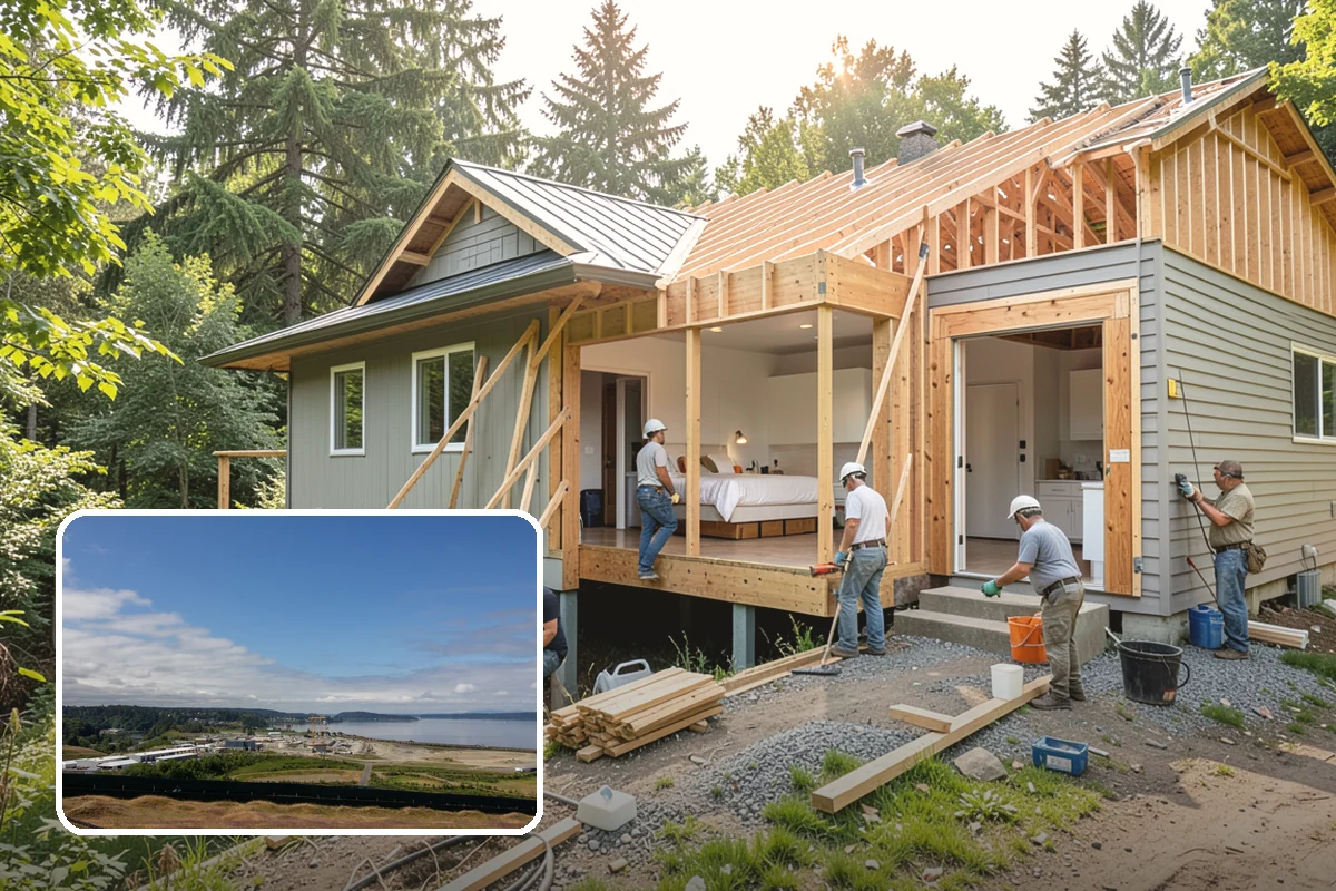 Tongue-and-Groove Ceiling in University Place, Pierce County, WA - Seamless, high-impact overhead wood surface
