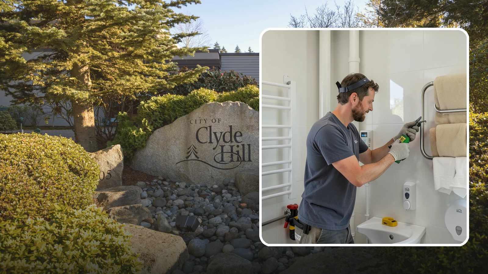 Towel Warmer Installation in Clyde Hill, King County, WA - A towel warmer installation adds a heated rack that keeps towels cozy and dry.