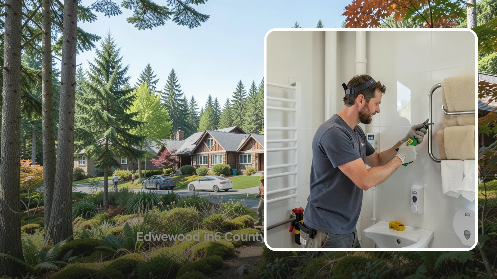 Towel Warmer Installation in Edgewood, Pierce County, WA - A towel warmer installation adds a heated rack that keeps towels cozy and dry.