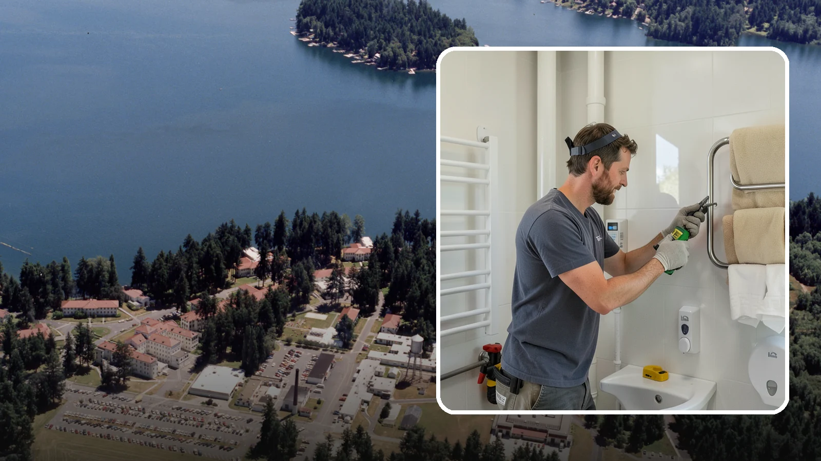 Towel Warmer Installation in Lakewood, Pierce County, WA - A towel warmer installation adds a heated rack that keeps towels cozy and dry.