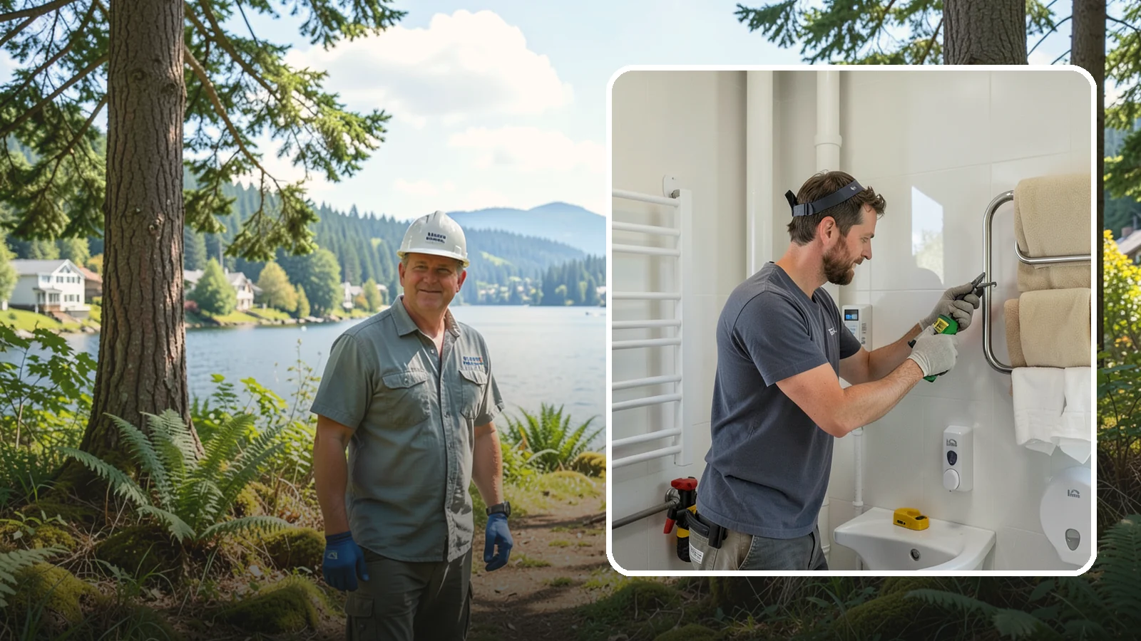 Towel Warmer Installation in Milton, King County, WA - A towel warmer installation adds a heated rack that keeps towels cozy and dry.