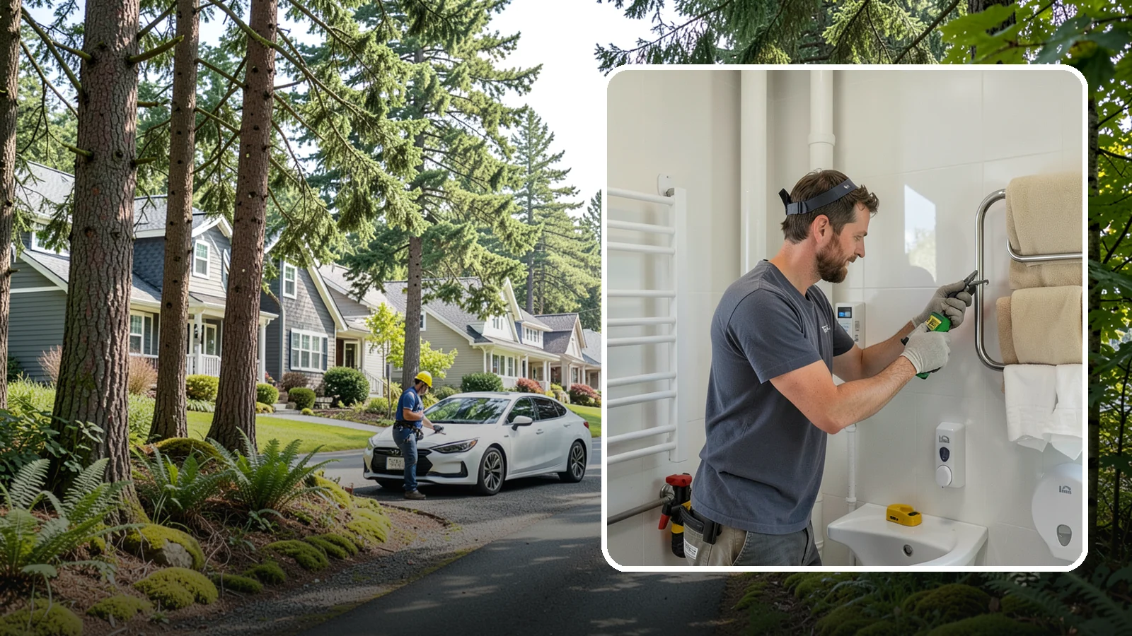 Towel Warmer Installation in Normandy Park, King County, WA - A towel warmer installation adds a heated rack that keeps towels cozy and dry.