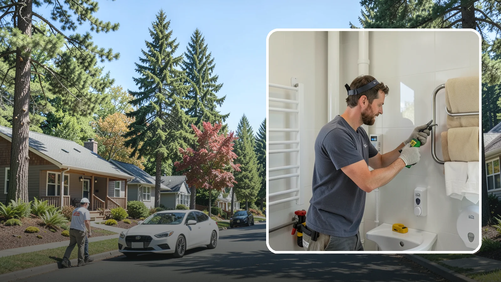 Towel Warmer Installation in Orting, Pierce County, WA - A towel warmer installation adds a heated rack that keeps towels cozy and dry.