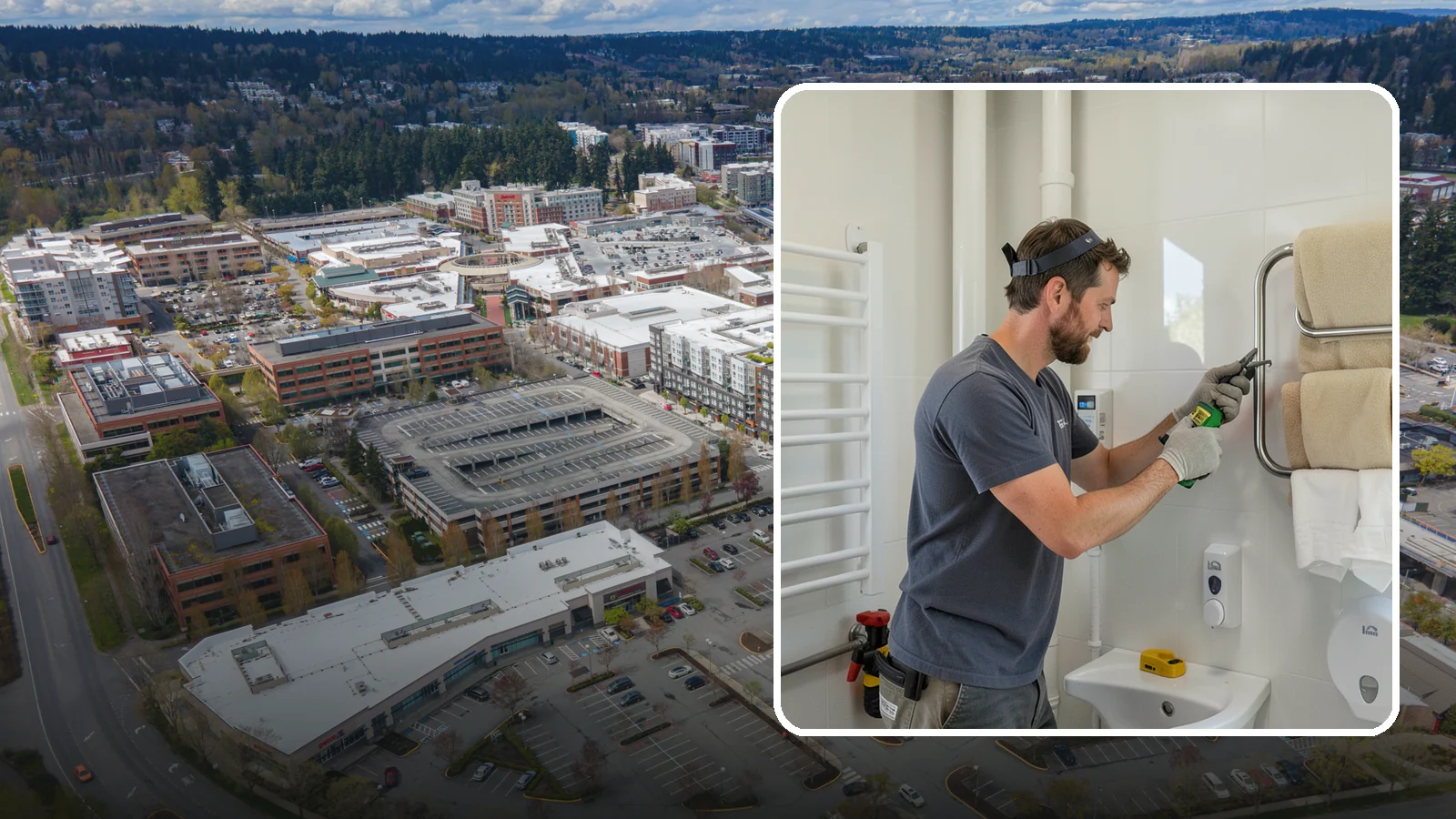 Towel Warmer Installation in Redmond, King County, WA - A towel warmer installation adds a heated rack that keeps towels cozy and dry.