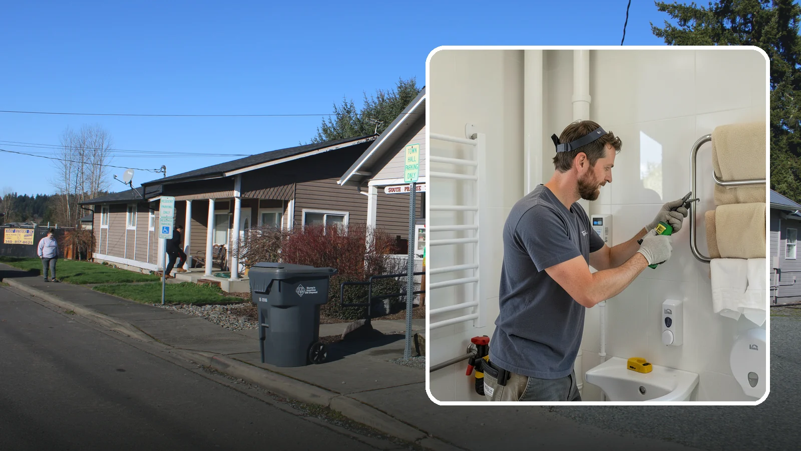 Towel Warmer Installation in South Prairie, Pierce County, WA - A towel warmer installation adds a heated rack that keeps towels cozy and dry.