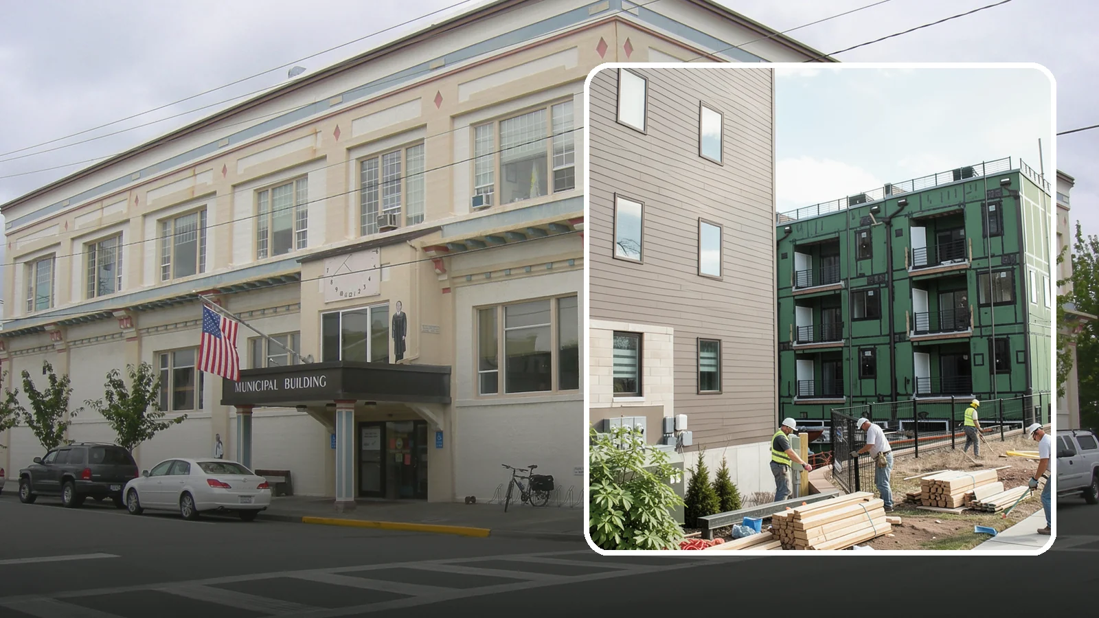 Townhome Construction in Anacortes, Skagit County, WA - Multi-unit attached townhomes designed for efficient urban and suburban infill.