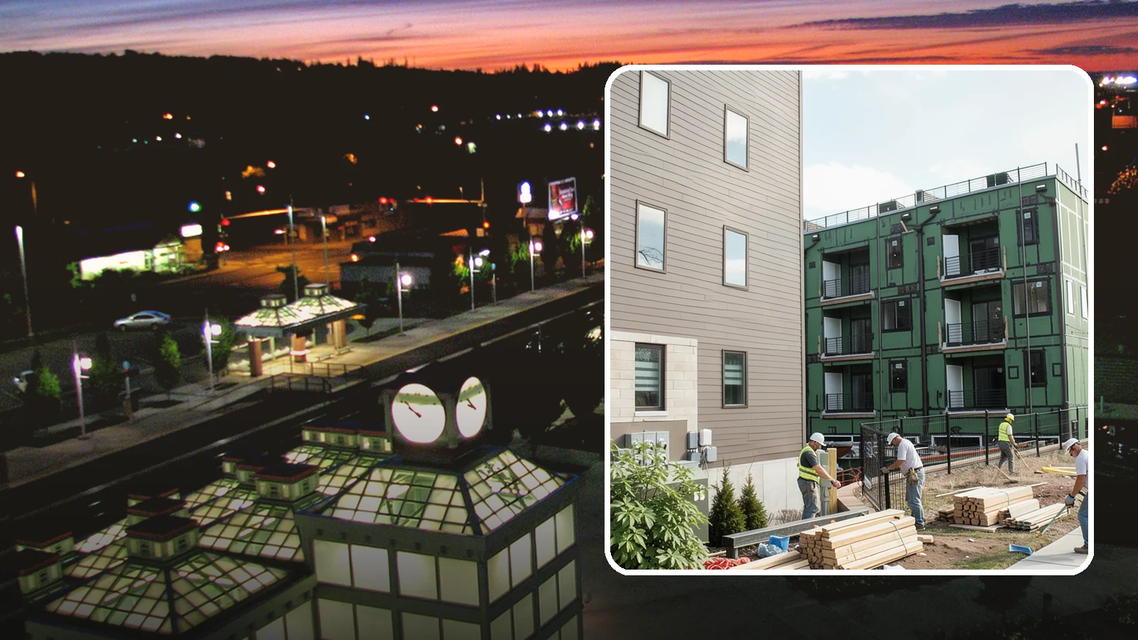 Townhome Construction in Auburn, King County, WA - Multi-unit attached townhomes designed for efficient urban and suburban infill.