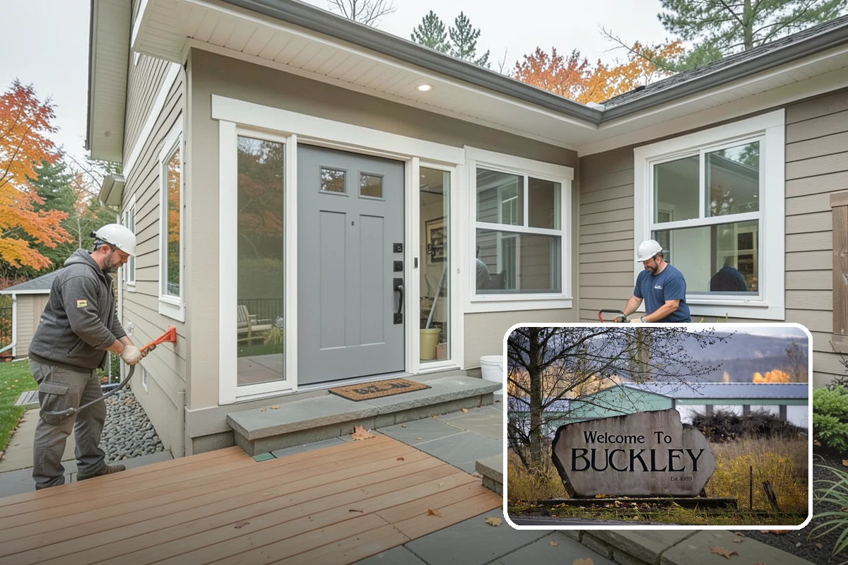 Townhome Construction in Buckley, Pierce County, WA - Efficient land use for infill development