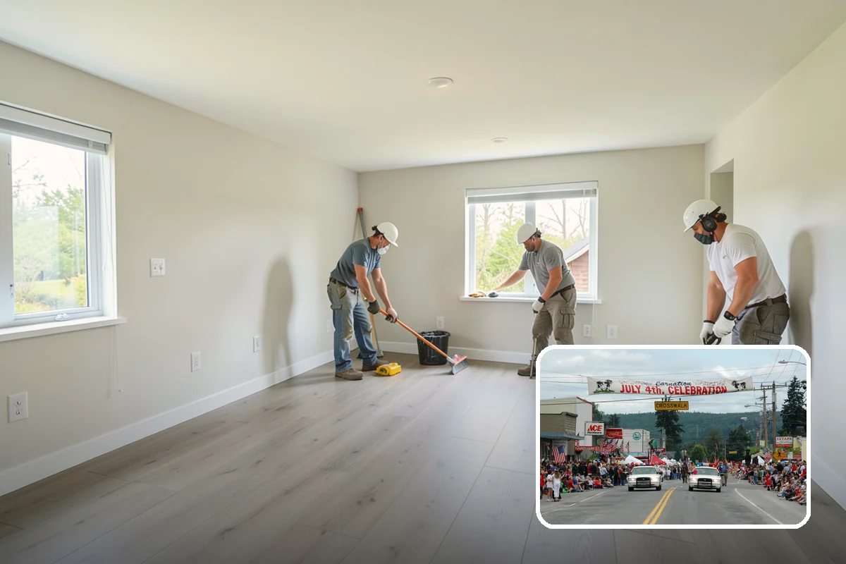 Townhome Construction in Carnation, King County, WA - Efficient land use for infill development