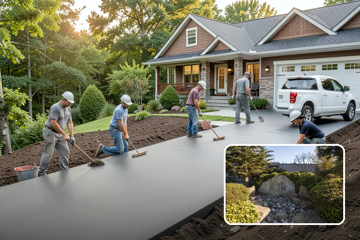 Townhome Construction in Clyde Hill, King County, WA - Efficient land use for infill development