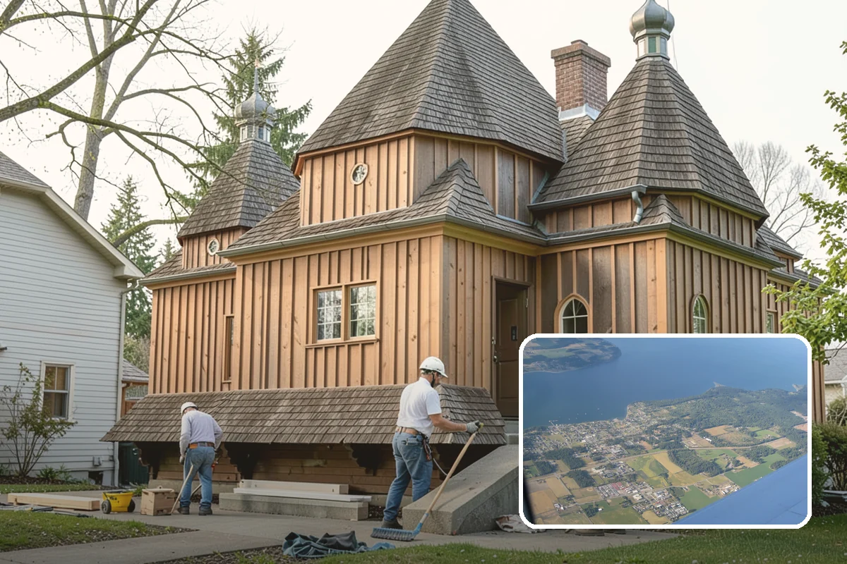 Townhome Construction in Coupeville, Island County, WA - Efficient land use for infill development
