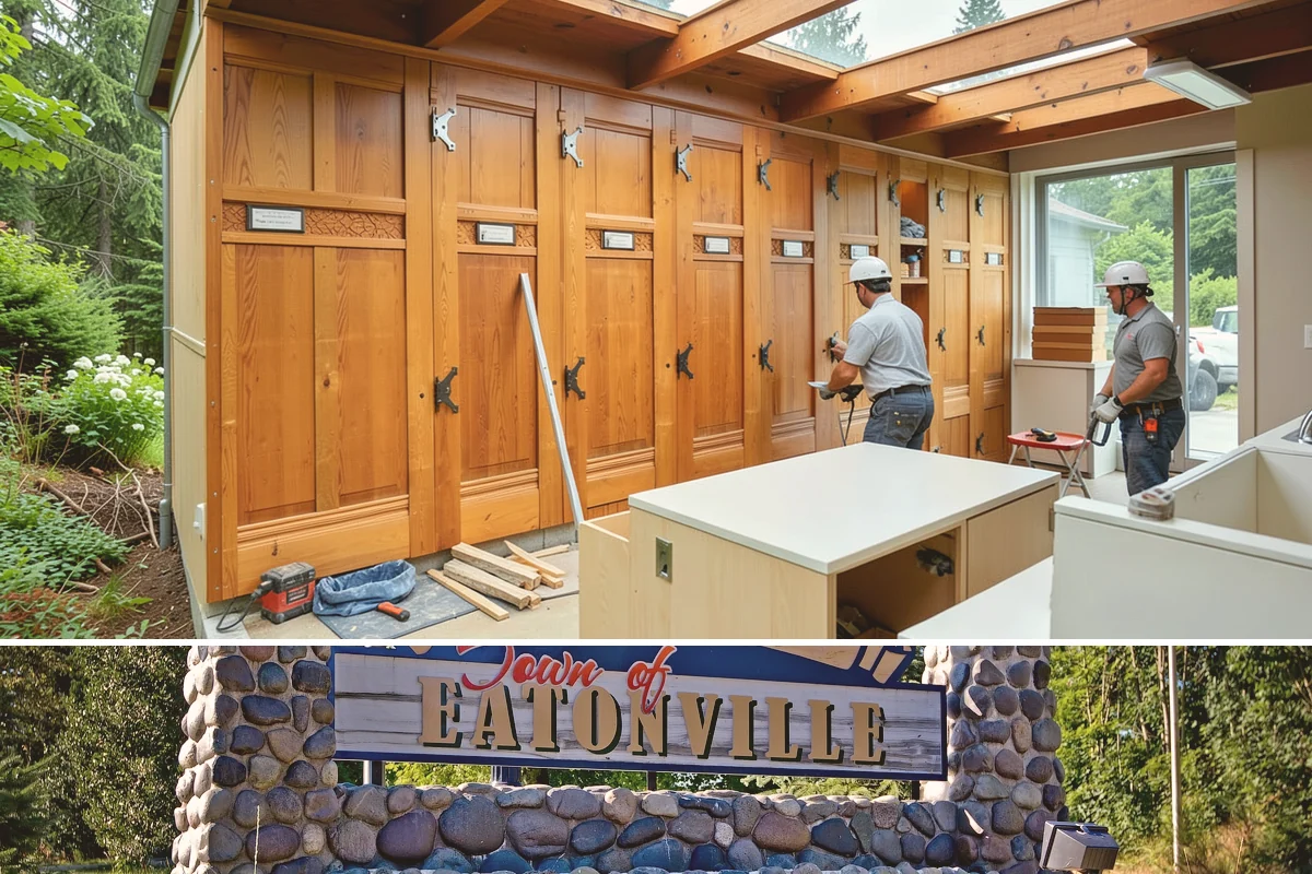 Townhome Construction in Eatonville, Pierce County, WA - Foundation and framing for the row are scheduled through summer so each unit is dried-in ahead of winter weather.
