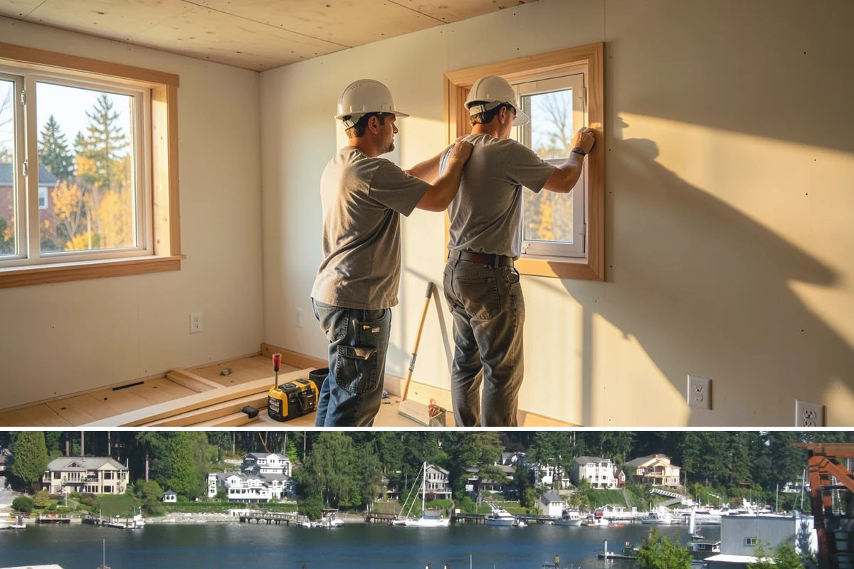 Townhome Construction in Gig Harbor, Pierce County, WA - Foundation and framing for the row are scheduled through summer so each unit is dried-in ahead of winter weather.