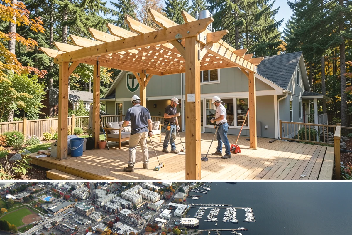 Townhome Construction in Kirkland, King County, WA - Foundation and framing for the row are scheduled through summer so each unit is dried-in ahead of winter weather.