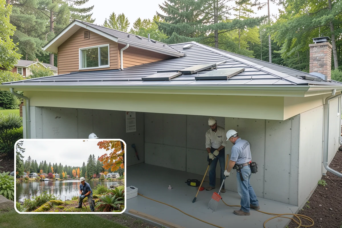Townhome Construction in La Conner, Skagit County, WA - Efficient land use for infill development