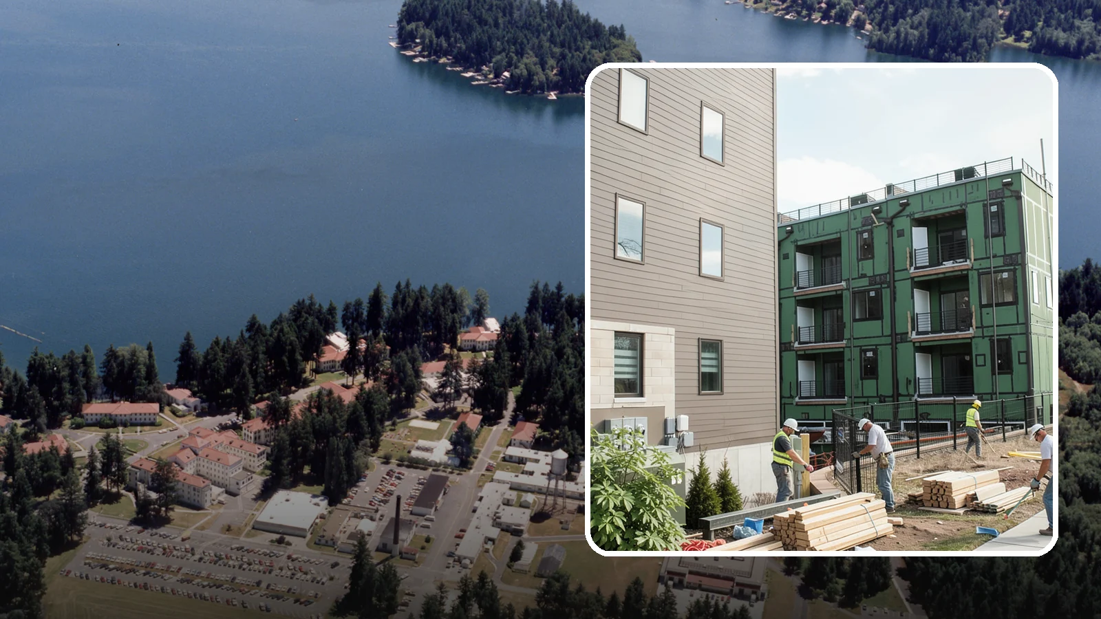 Townhome Construction in Lakewood, Pierce County, WA - Multi-unit attached townhomes designed for efficient urban and suburban infill.