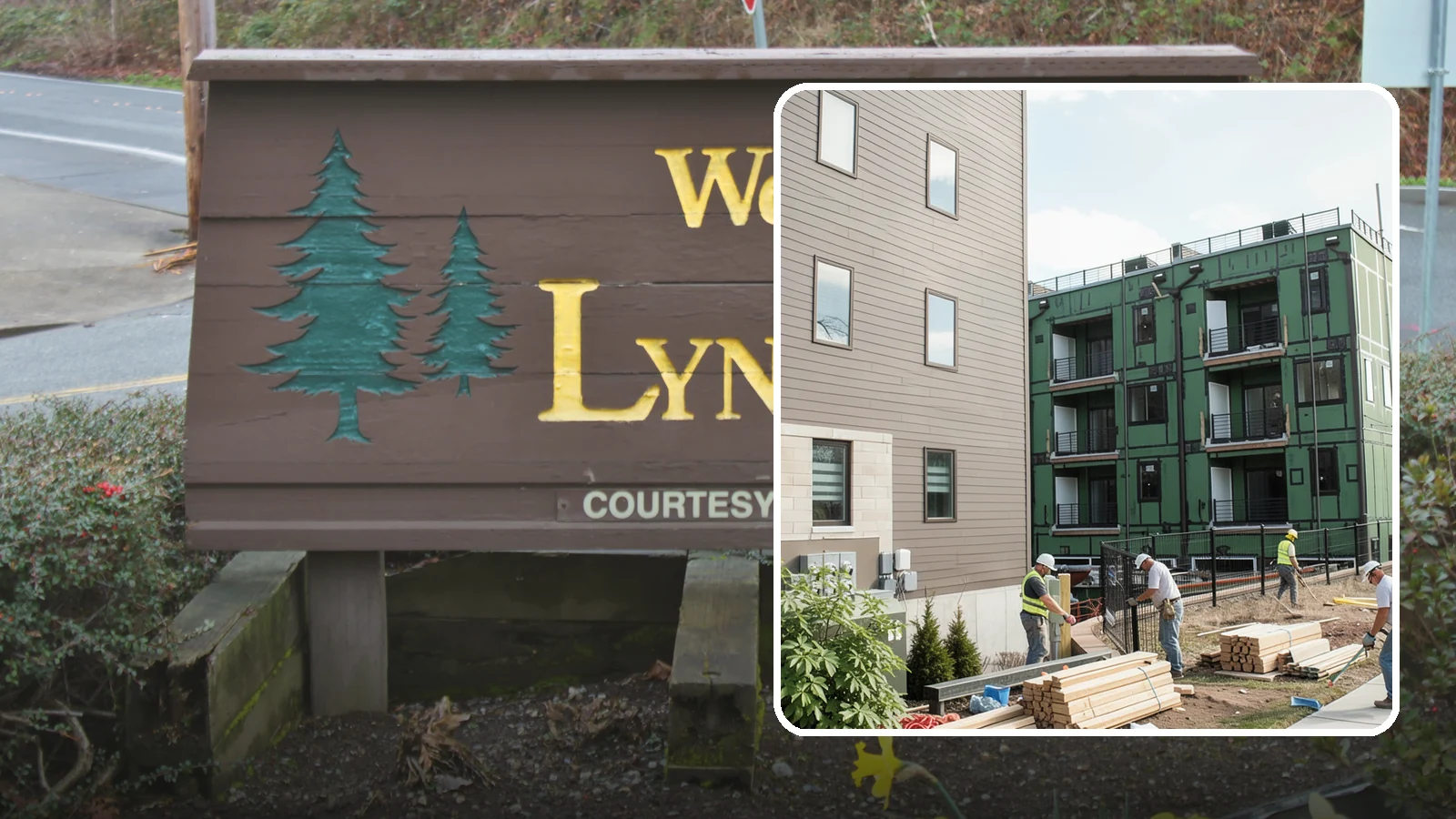 Townhome Construction in Lynnwood, Snohomish County, WA - Multi-unit attached townhomes designed for efficient urban and suburban infill.