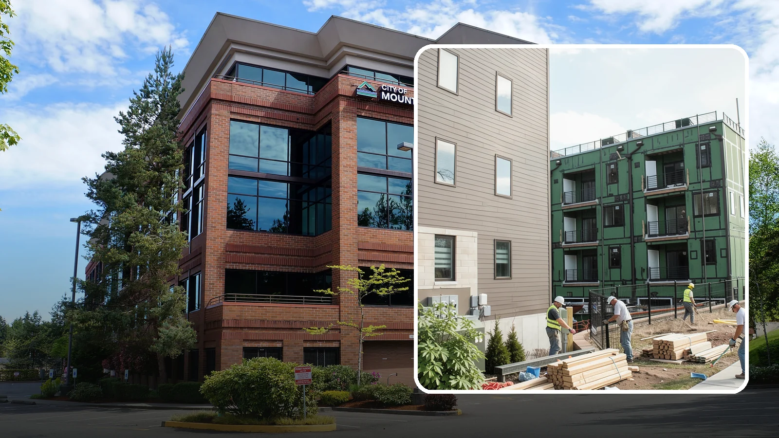 Townhome Construction in Mountlake Terrace, Snohomish County, WA - Multi-unit attached townhomes designed for efficient urban and suburban infill.